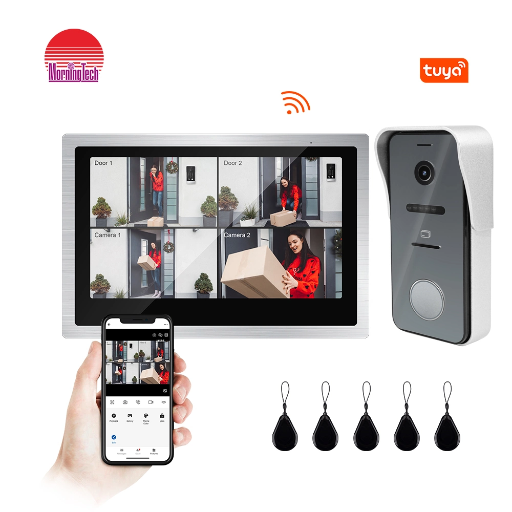 Wireless Video Door Phone Intercom System Video Door Phone Outdoor Camera DVR Smart Home Security Video Phone