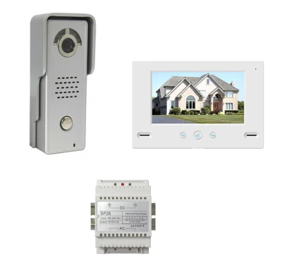 4 Wire Color Wireless WiFi Video Door Phone Remotely Monitor with Smart Phone Door Lock Intercom Phone System