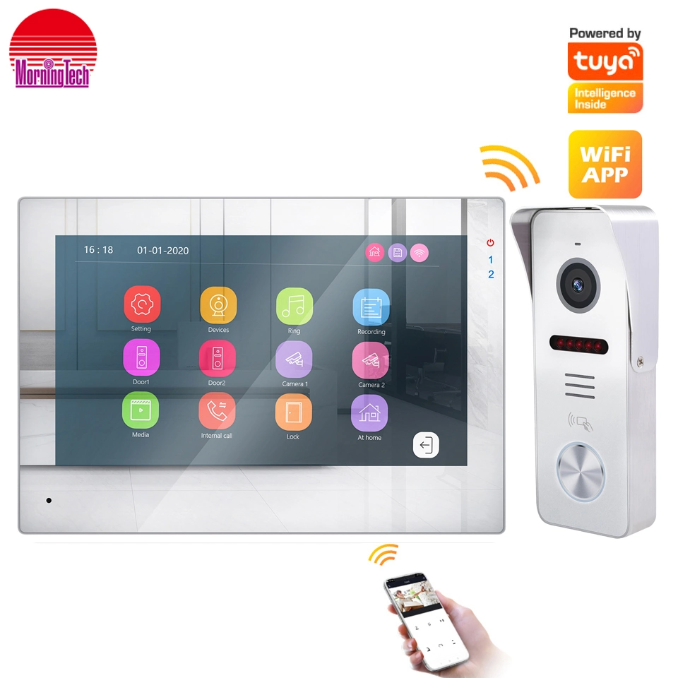 New Goods 4 Wire 7&prime;&prime; Indoor Monitor Video Door Phone HD Two-Way Audio Intercom System Home Security Video Doorbell Smart Video Door Phone