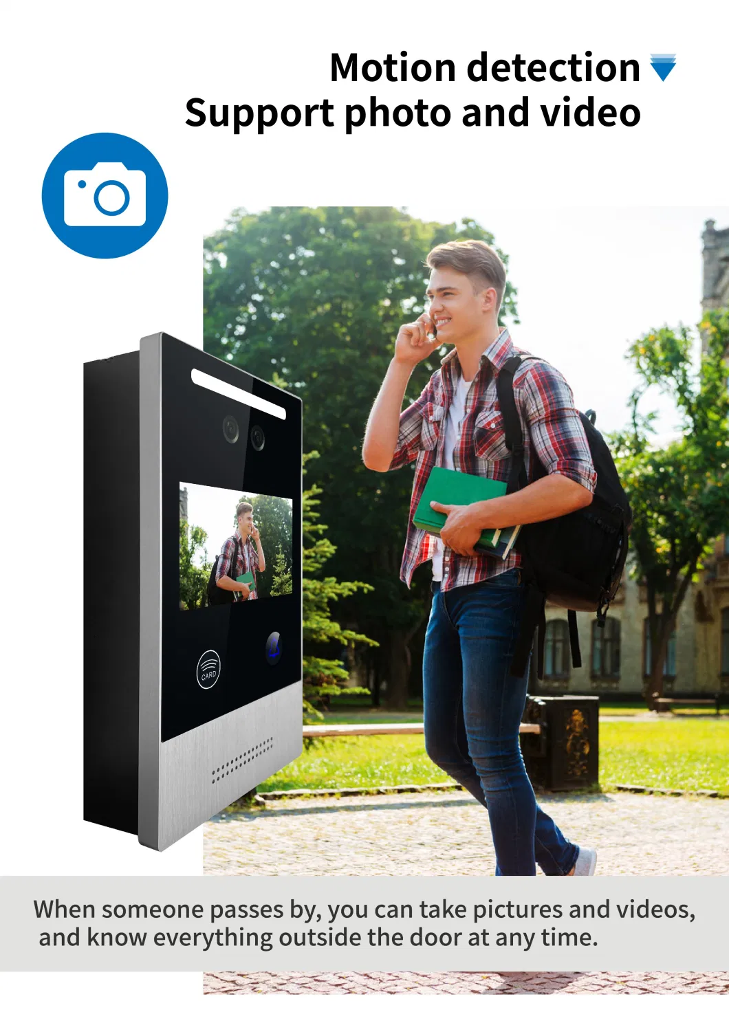 Video Door Phone Tuya Intercom Smart Doorbell Camera Door Video Intercom System