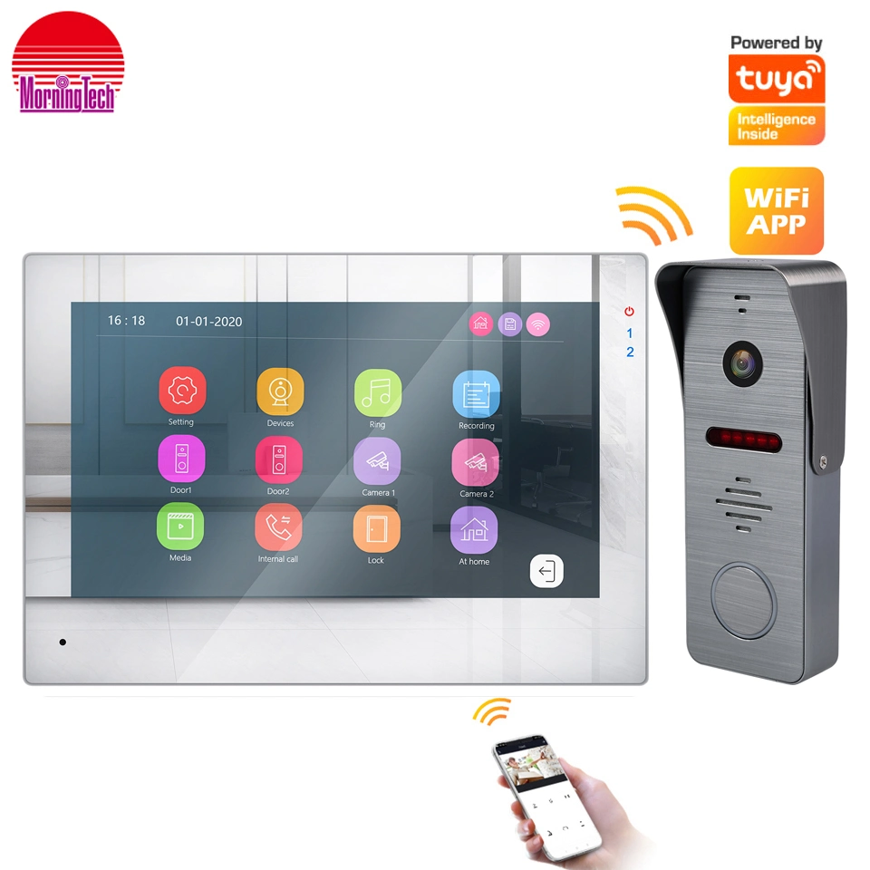 New Goods 4 Wire 7&prime;&prime; Indoor Monitor Video Door Phone HD Two-Way Audio Intercom System Home Security Video Doorbell Smart Video Door Phone