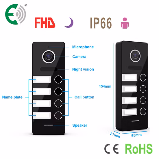 HD 10 Inches Video Door Intercom System Home Security Intercom 4 Wire Video Door Phones