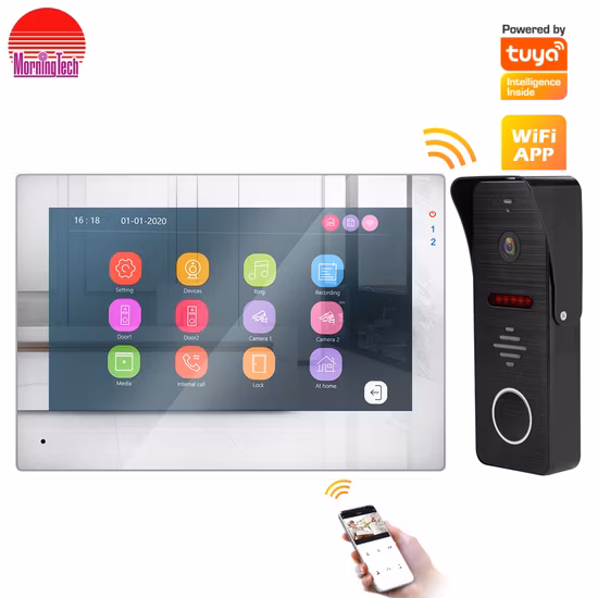 New Goods 4 Wire 7′′ Indoor Monitor Video Door Phone HD Two